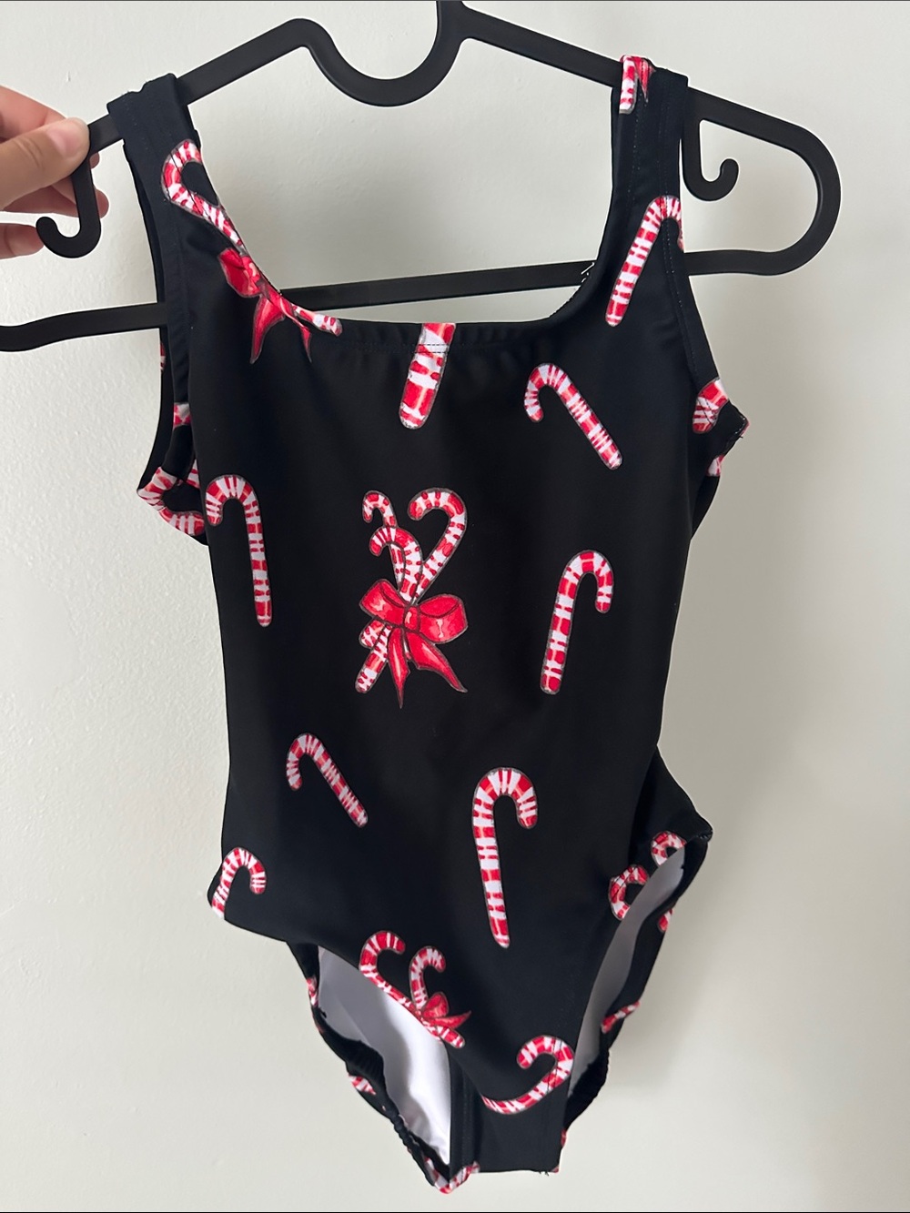 Luckyleo Dancewear black candy cane leotard Small